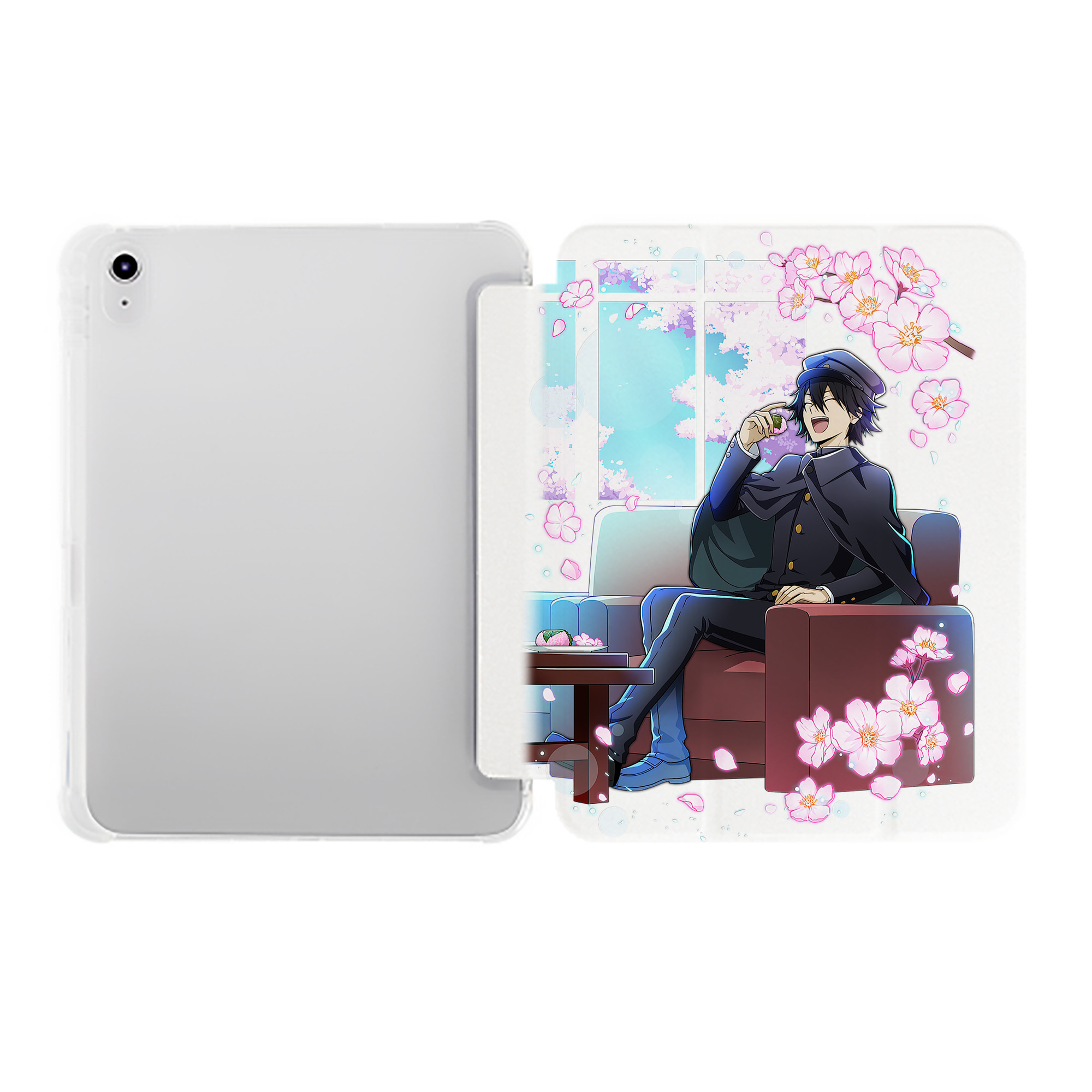 （画像用） 文豪ストレイドッグス Bungo Stray Dogs IPad ケース ペン収納付き 三つ折りスタンド PUレザー×シリコン 対応機種9.5/10.5/10.9インチ